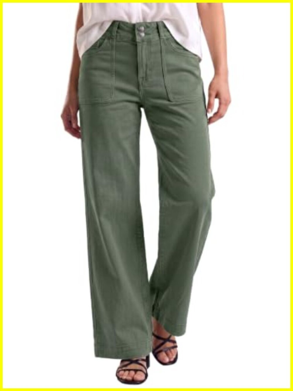 High Waisted Stretchy Straight Leg Jeans Tummy Control Denim